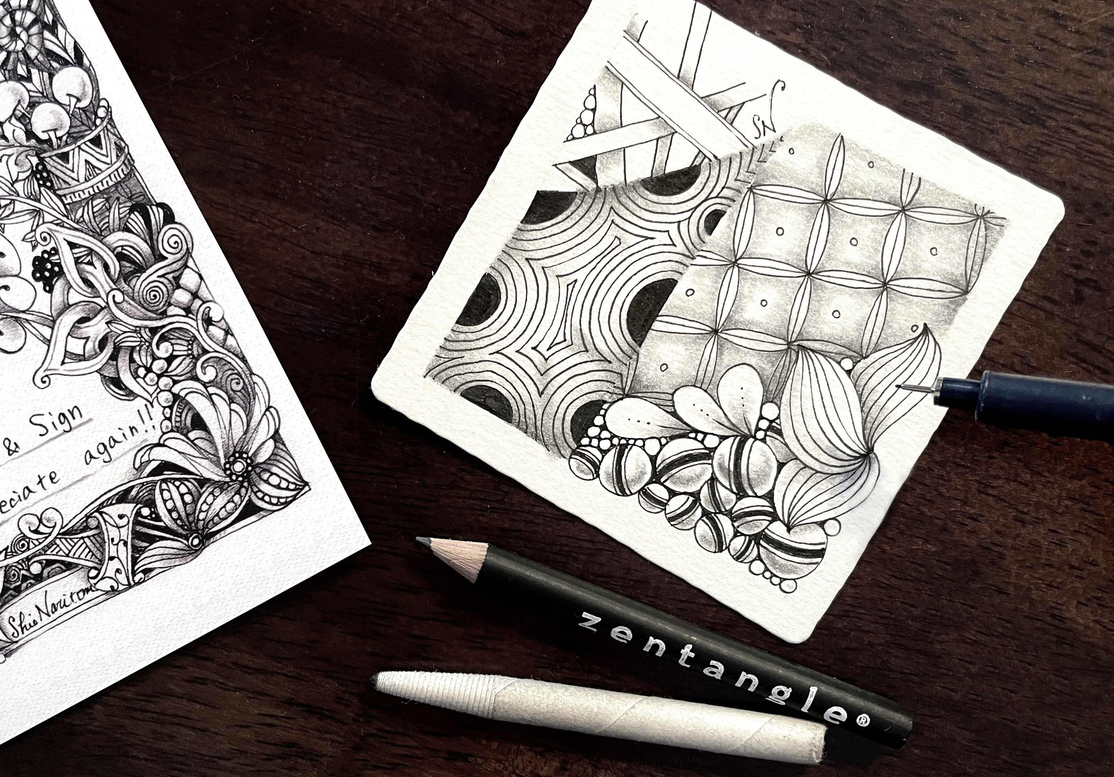 はじめて描くゼンタングル®︎｜リラックス効果が高く通信講座でも学べる！｜体験談あり