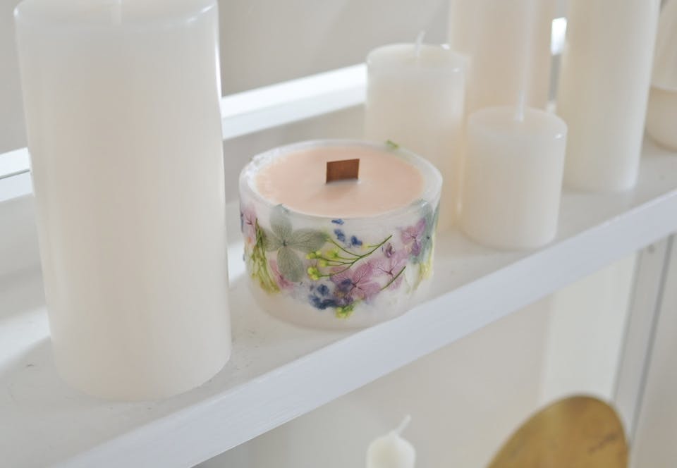 【１】可愛い！おしゃれ！が詰まった『ボタニカルソイキャンドル』の作り方