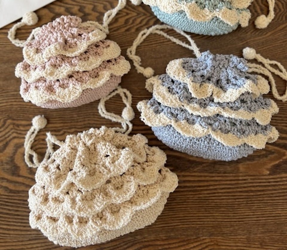 uzu.「かぎ針編みで作る、6種類のかわいい小物制作講座」