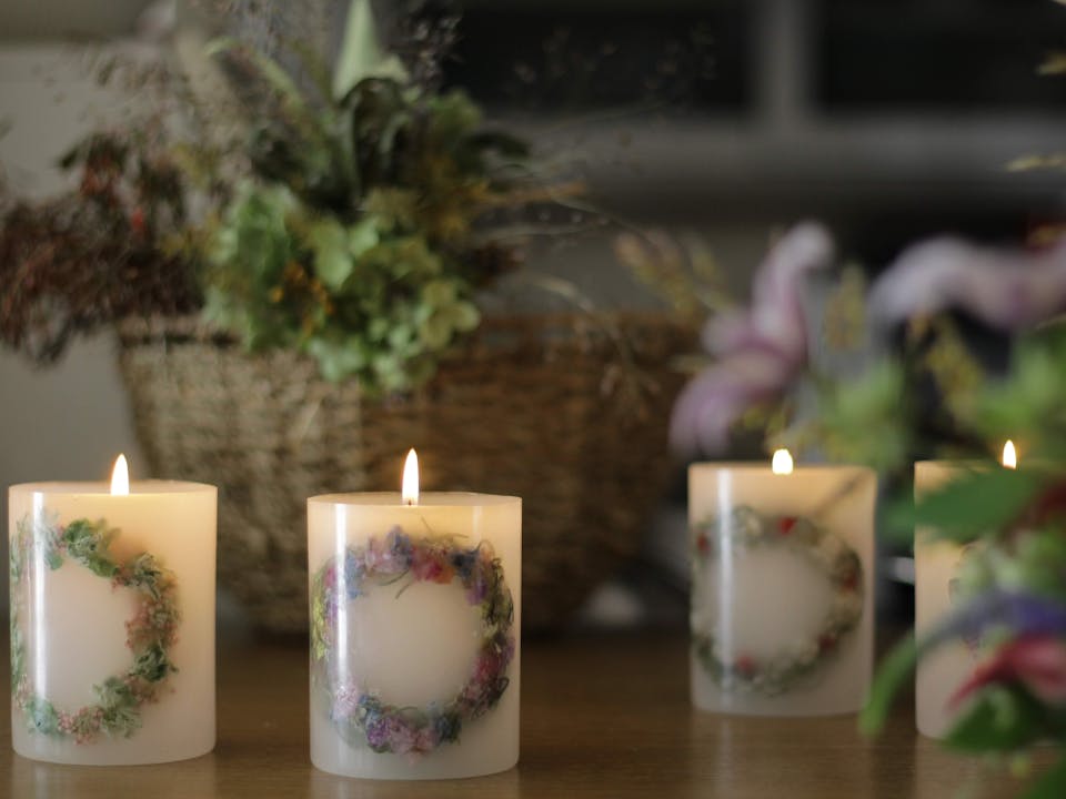 アイデア4：リースボタニカルキャンドル