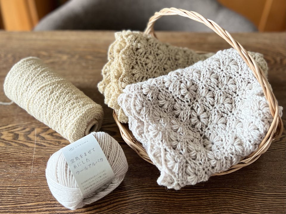「かぎ針編み 松編みスヌードの作り方」講座