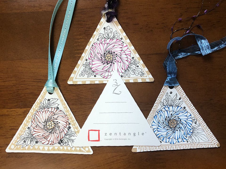 ゼンタングル®︎で描く花｜デザインを構成する3つの要素