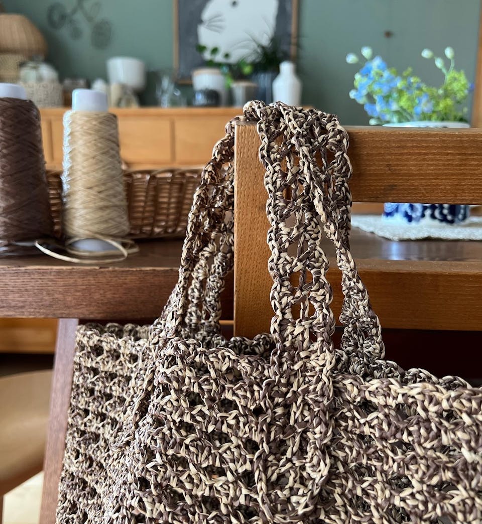 uzu.「【PDF編み図付き】かぎ針編み マルシェバッグの作り方」