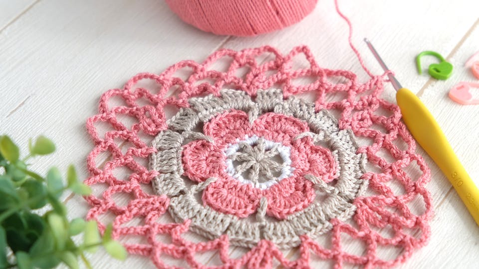 ニコ編み「Step by Setpで編み始める、コースターとミニ・エコバッグ講座」