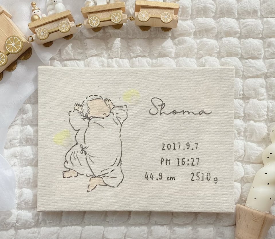 「線画刺繍ボード」作り講座