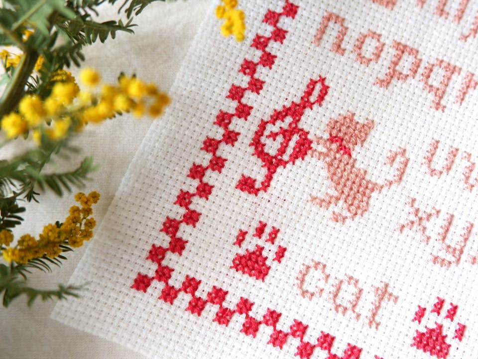 クロスステッチ刺繍の基本的なやり方