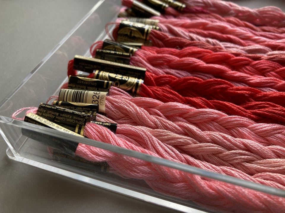 2．糸の長さは50cmを目安に