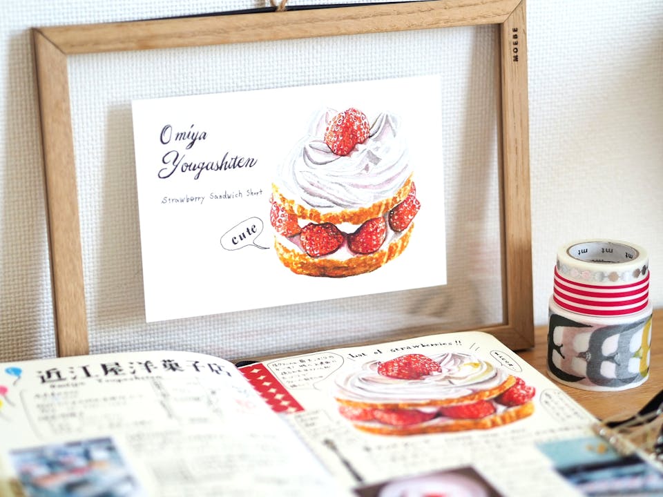 きのっこ「水彩絵の具で描く kinokkoのスイーツイラスト&ノート講座」