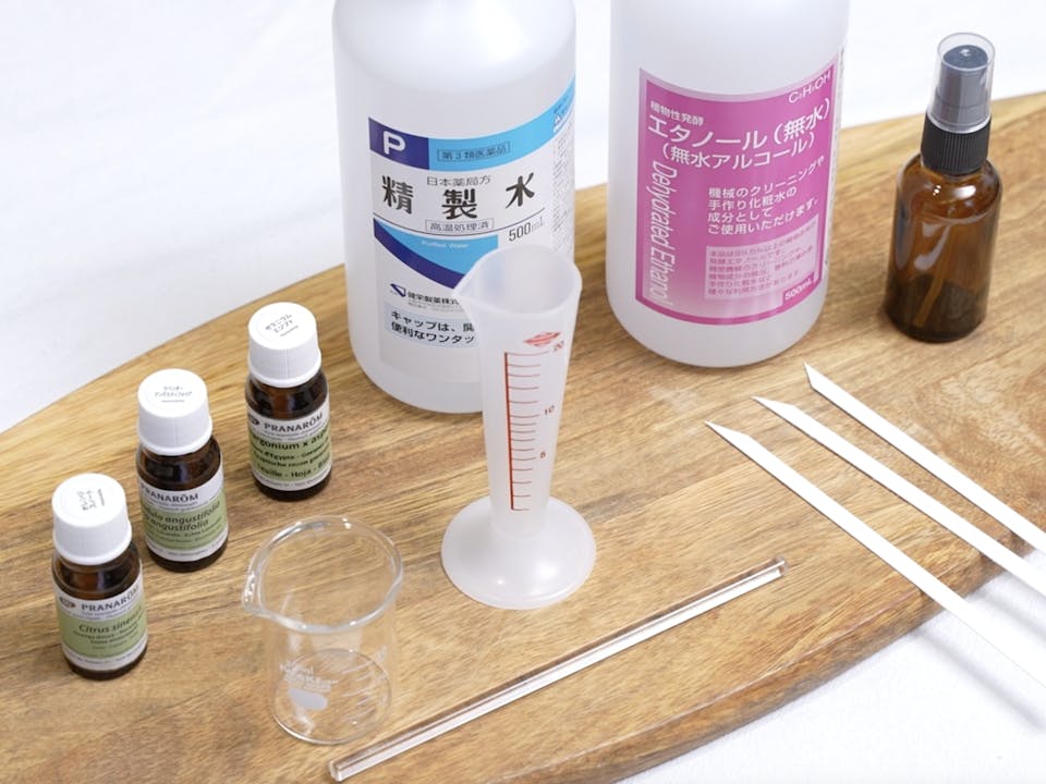 アロマクラフトでよく使われる材料