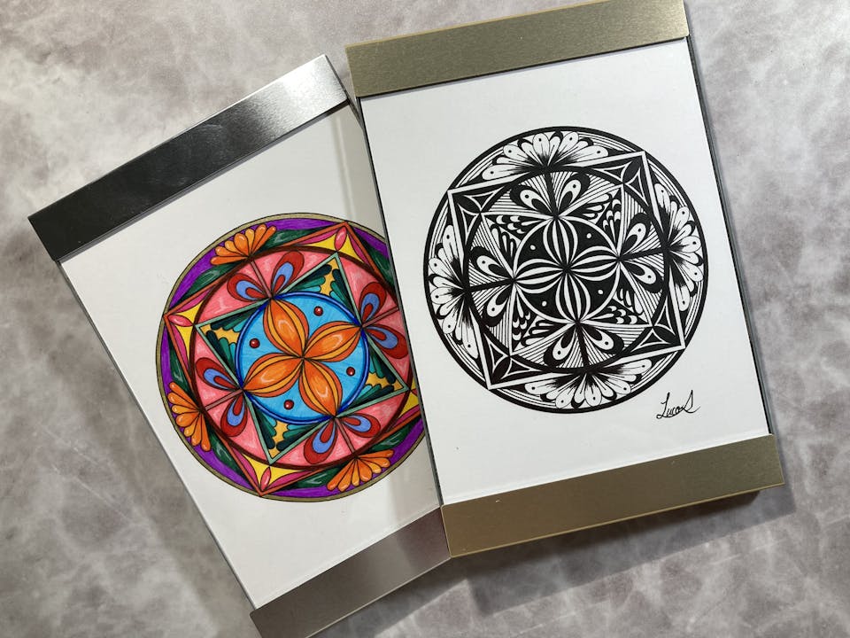 曼荼羅模様の基本の描き方