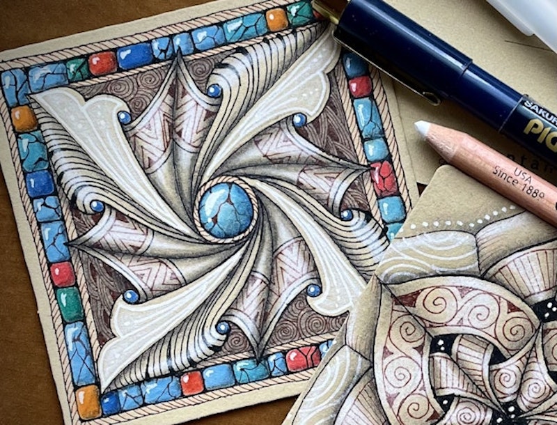 おしゃれなゼンタングル®︎を描くコツ3つ