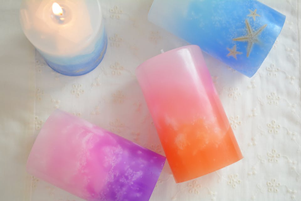 ふんわり透明感のグラデーションキャンドル