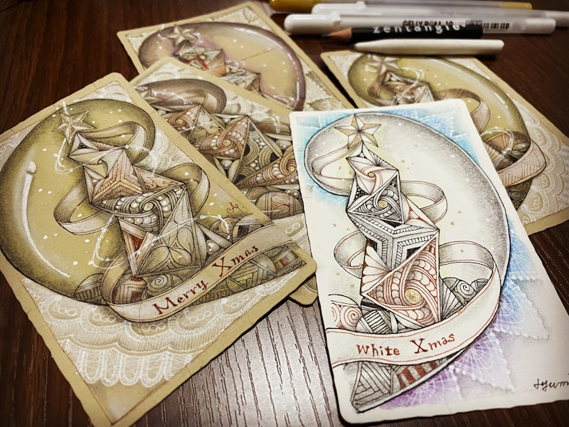 独学でゼンタングル®︎を学ぶ