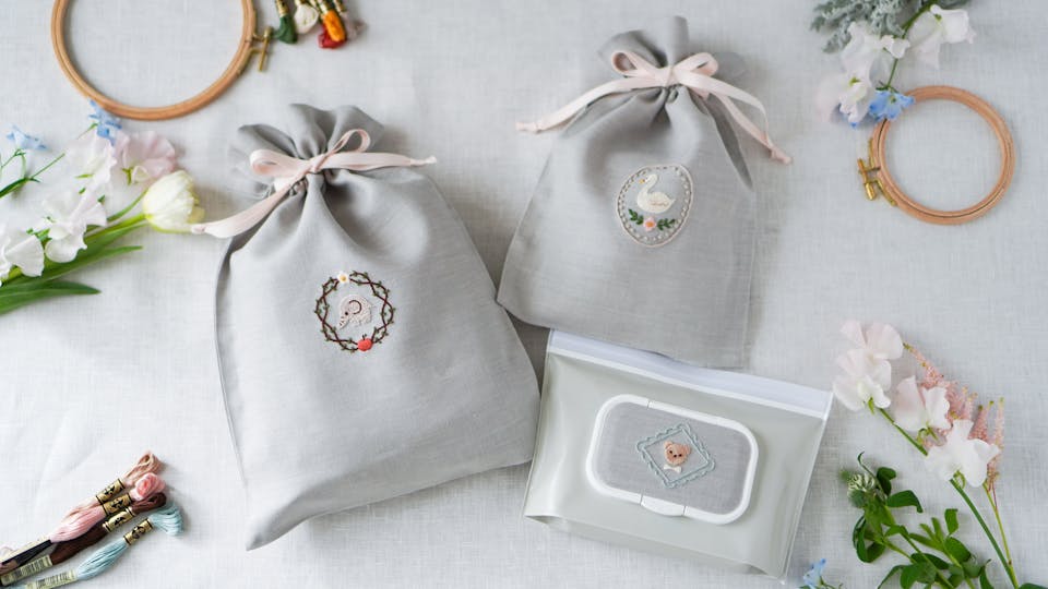 定番人気の動物モチーフ刺繍