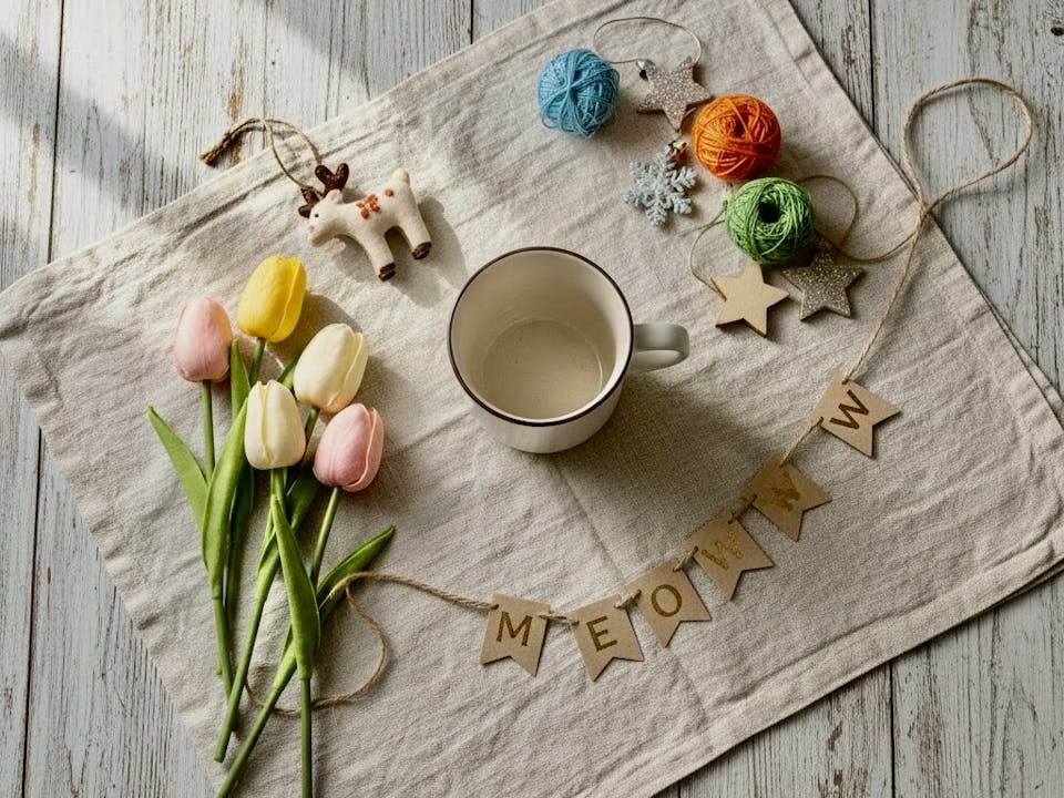 １）かわいい猫写真を作る小物の選び方