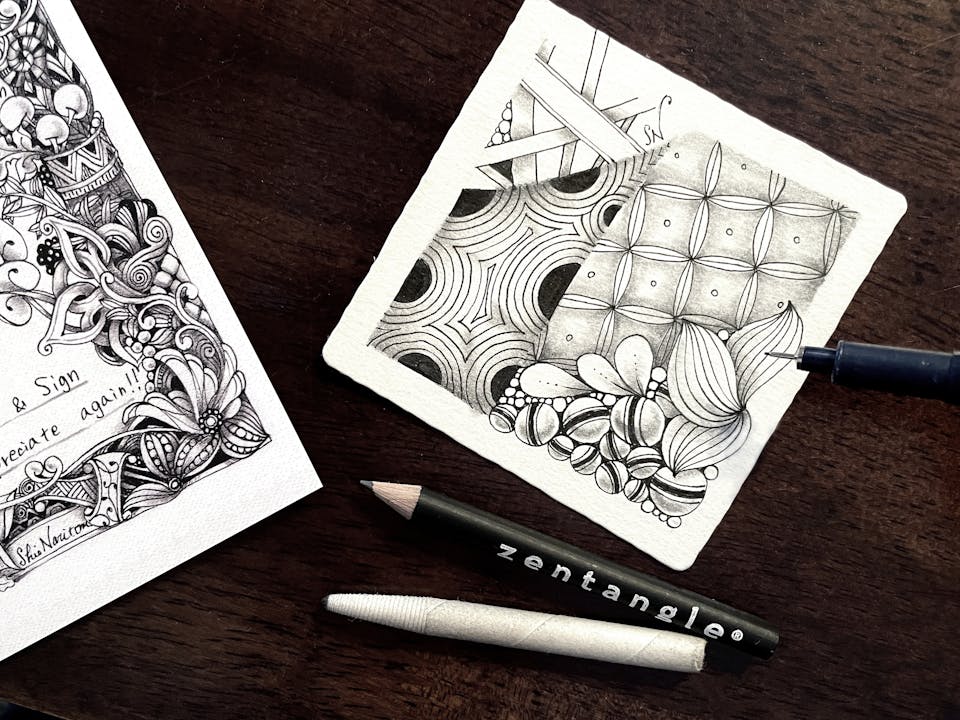 成冨史絵「【ゼンタングル®︎・レッスン】を体験しよう！」