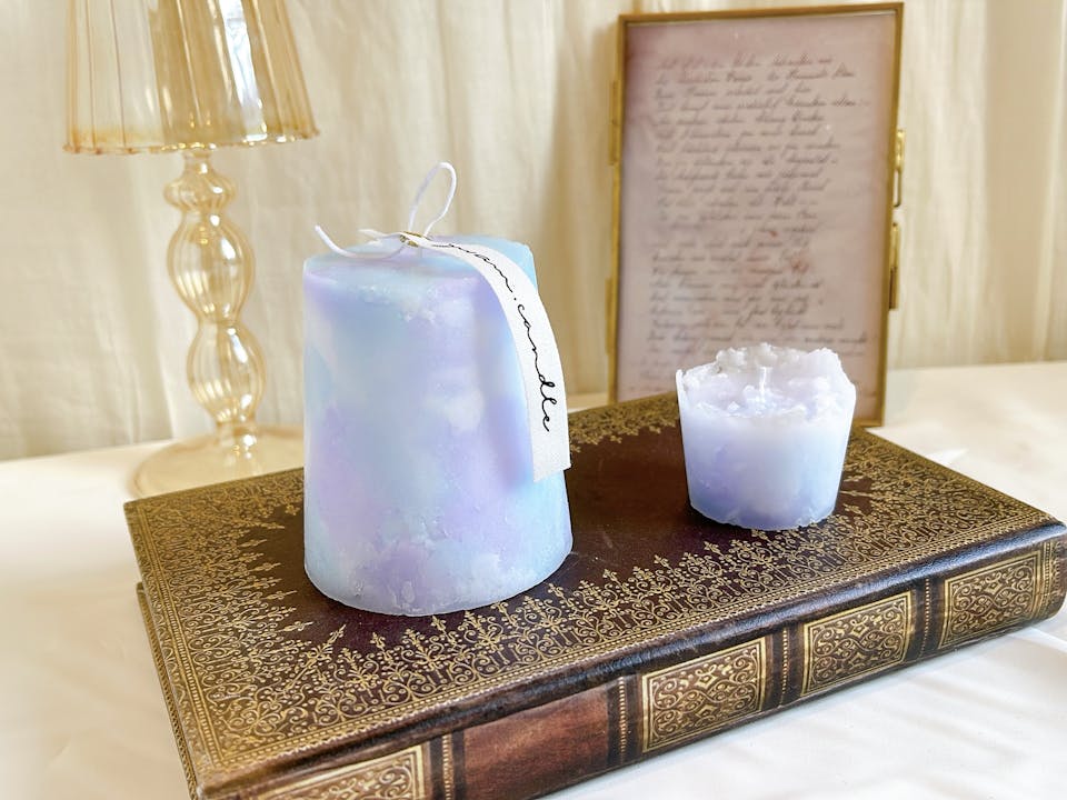 yu/am.「- 紙コップで作る marble & mini candle .」
