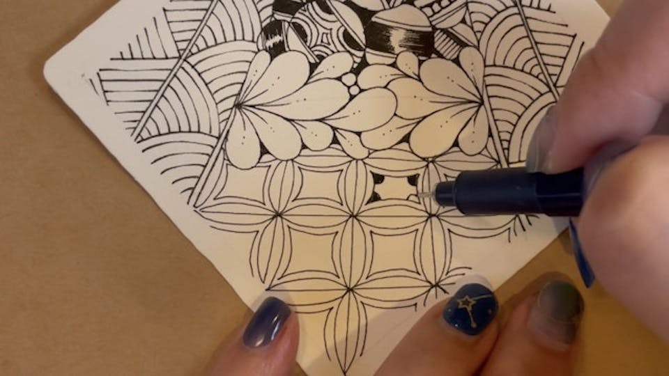 ゼンタングル®の基本的な描き方