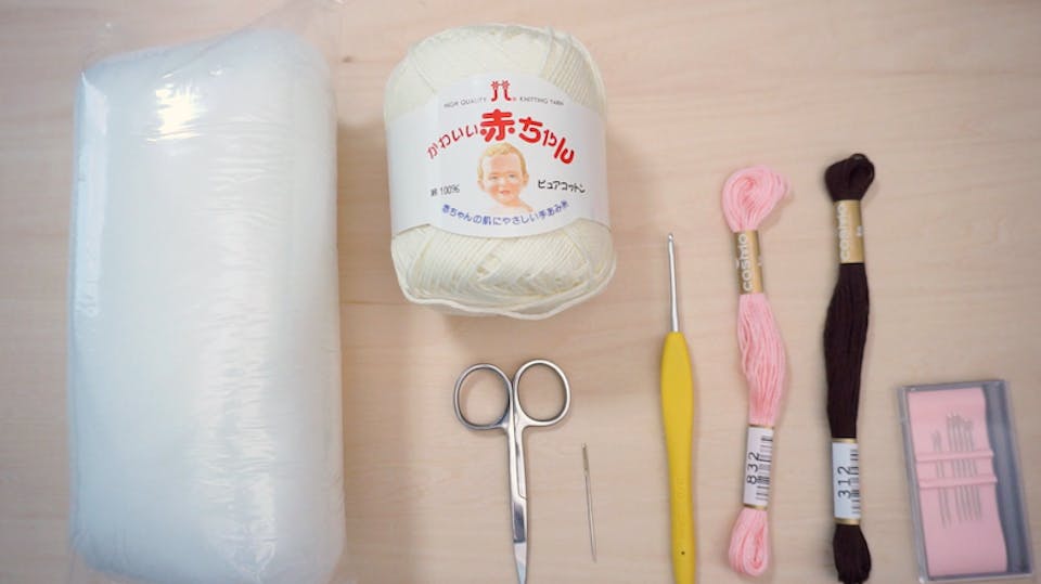 あみぐるみ作りに必要な道具、材料