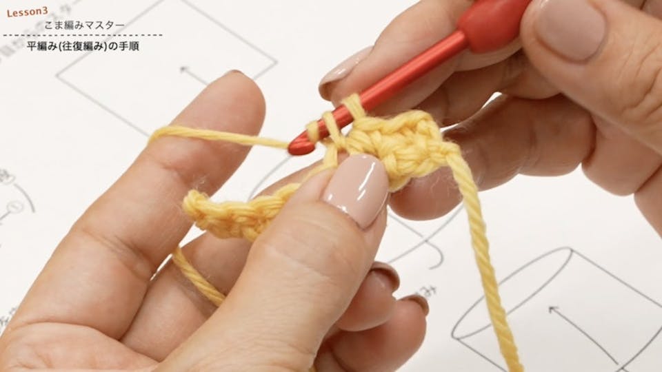 編み物を作るための手順図のこと