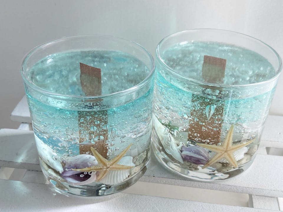 happycandle「簡単キレイな気泡ジェルキャンドルの作り方」