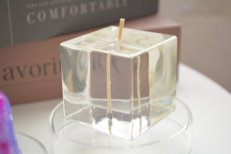 earth candle「マーブルジェルキャンドル＆クリアキャンドルの作り方」