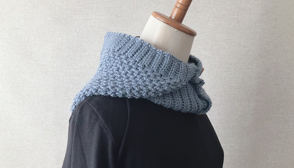 ATELIER *mati*「【PDF編み図付き】ボタン留めのバラクラバの作り方」