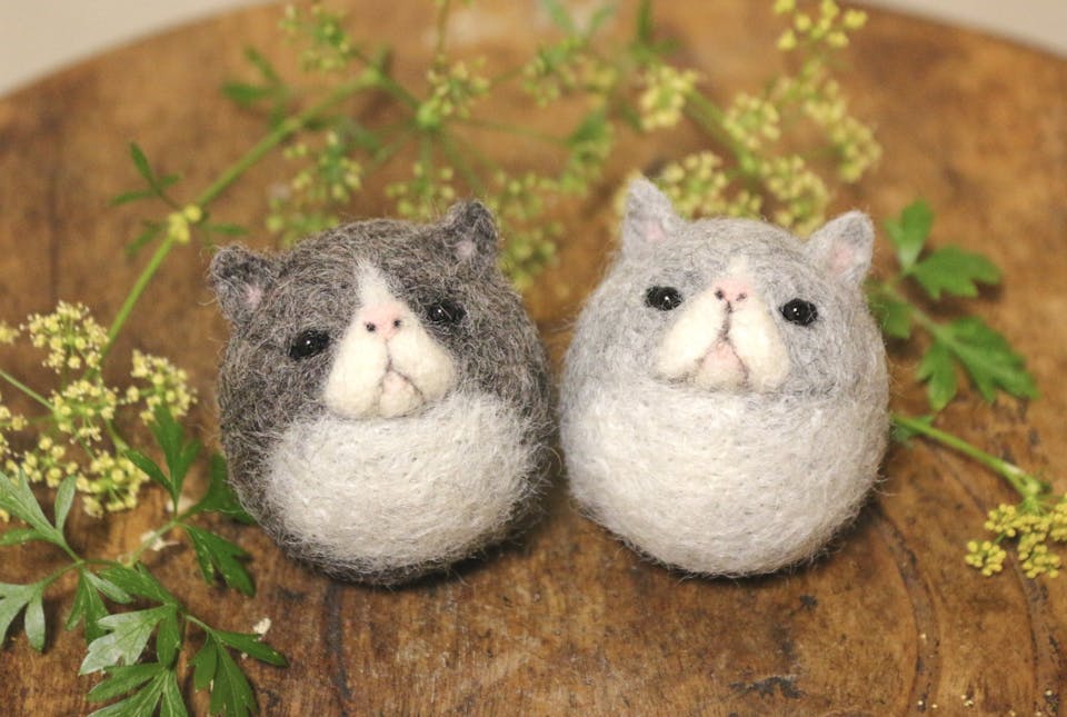 羊毛フェルトで作成できる作品