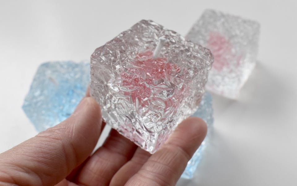 氷のキャンドルを使用・保管する際の注意点