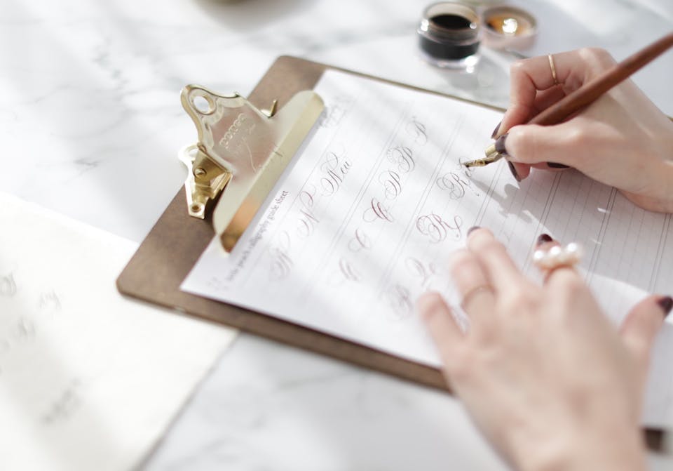 カリグラフィー講座の紹介