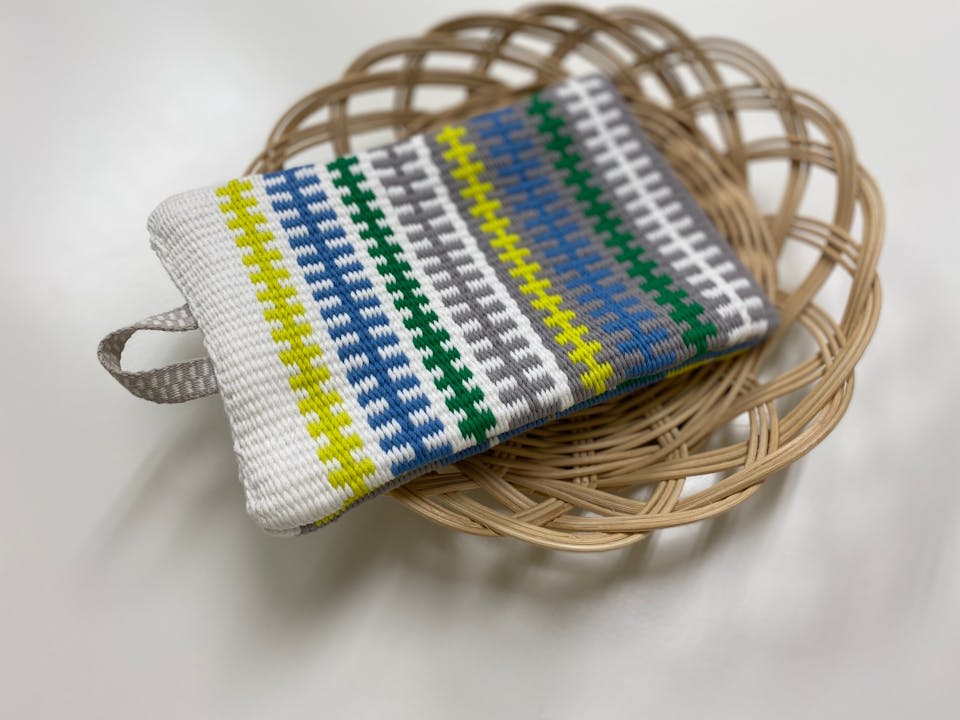 ラーヌ織りのポットマット