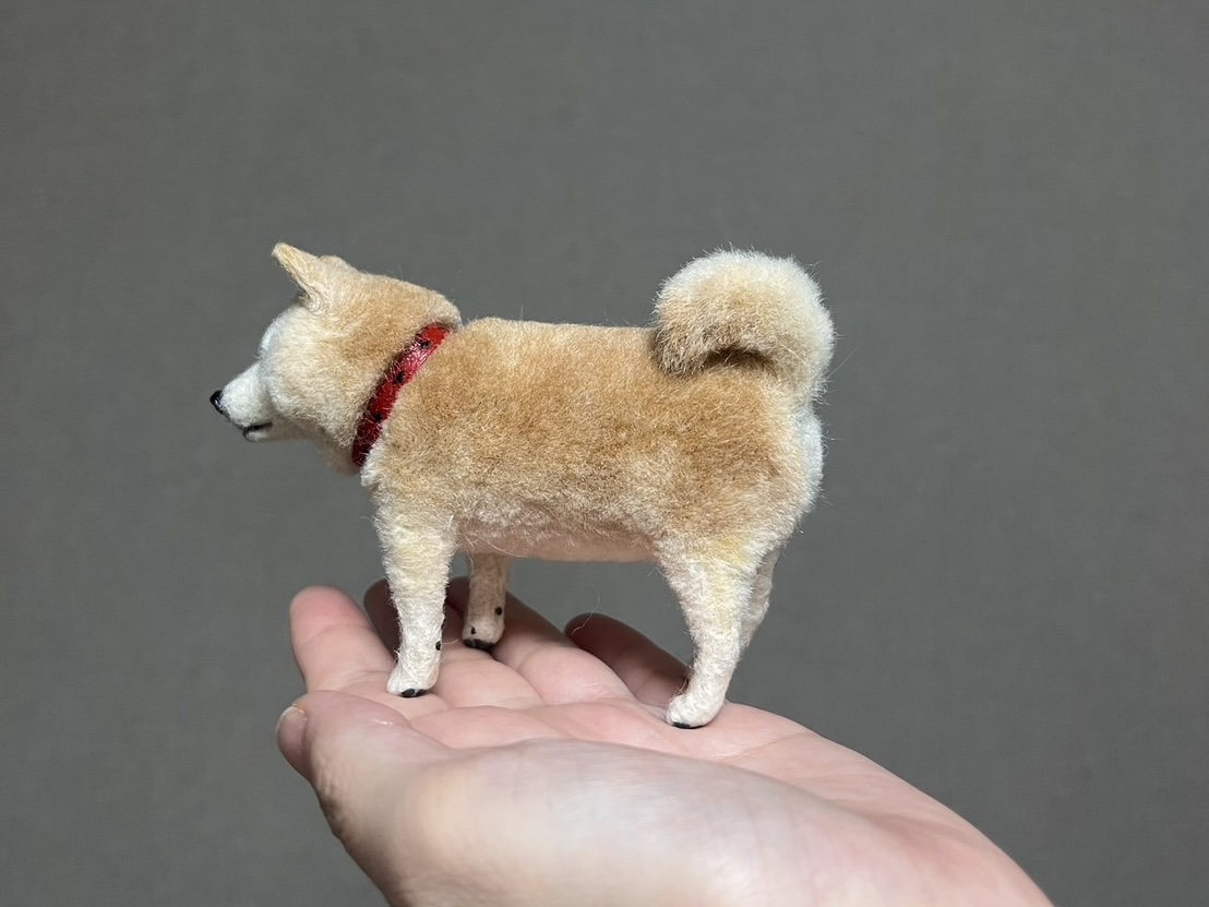 羊毛フェルト柴犬3点セット はんどわーくベーる 羊毛フェルト