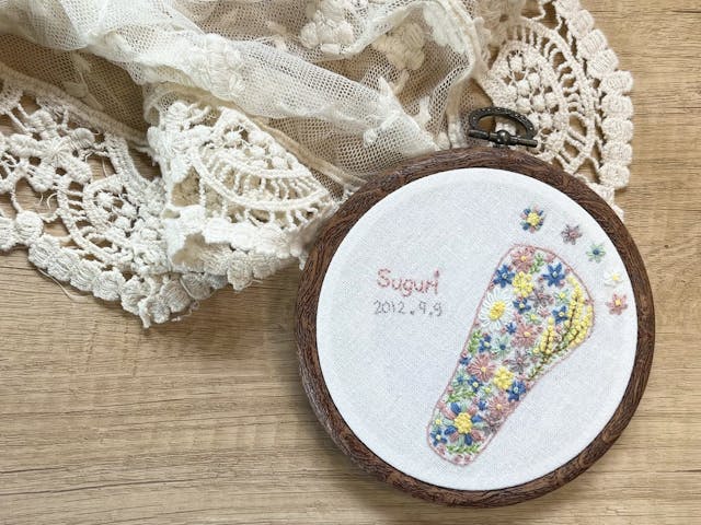 足型から図案製作、刺しゅうのスキルが学べるのイメージ画像