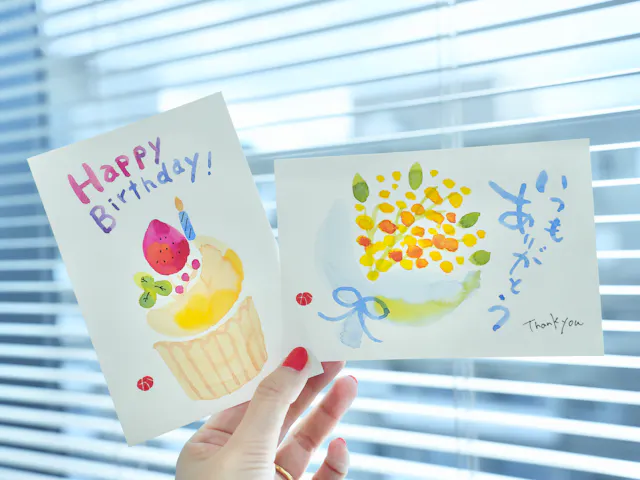絵と言葉を組み合わせて
気持ちが伝わる一枚にのイメージ画像