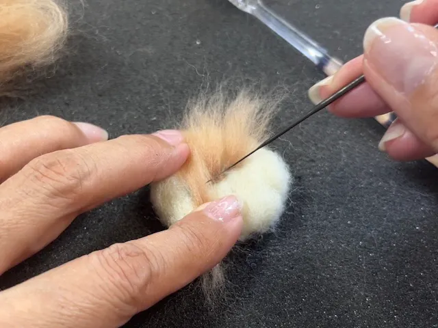 羊毛の基本となる植毛の仕方が学べるのイメージ画像