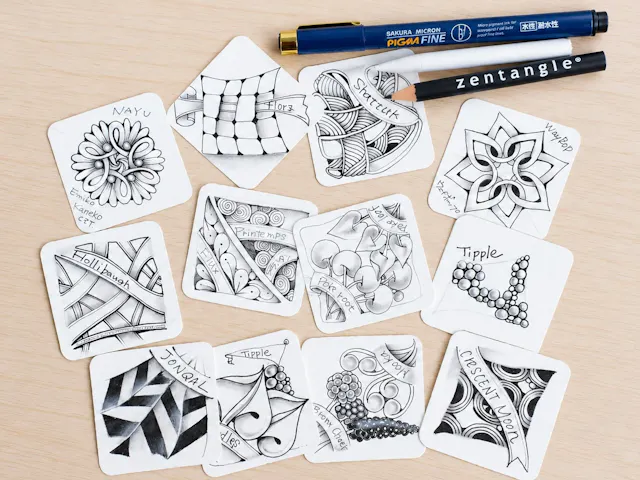 さまざまなタングルを描きながら
表現を広げるのイメージ画像