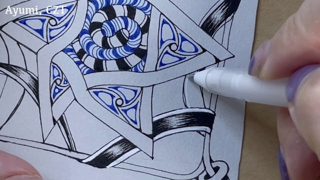 絵心なしで楽しめる
ゼンタングル®︎に挑戦してみませんか？のイメージ画像