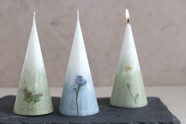 自然の美しさを楽しむ「ボタニカルキャンドル」のイメージ画像