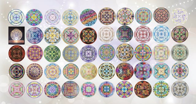 幾何学デザインが象徴的な「曼荼羅アート」のイメージ画像