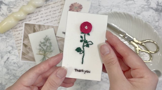 世界に１つのプレゼント。
刺繍カードを贈ろう。のイメージ画像