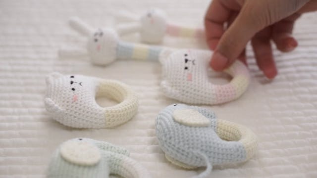 「ラトル」と「にぎにぎ」の３作品を制作のイメージ画像