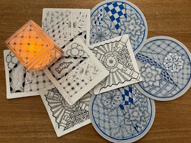 タングル（模様）を
表現するためのコツが学べるのイメージ画像