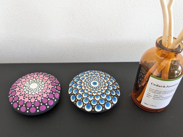 ストーンアート「4つ」の作品に挑戦のイメージ画像