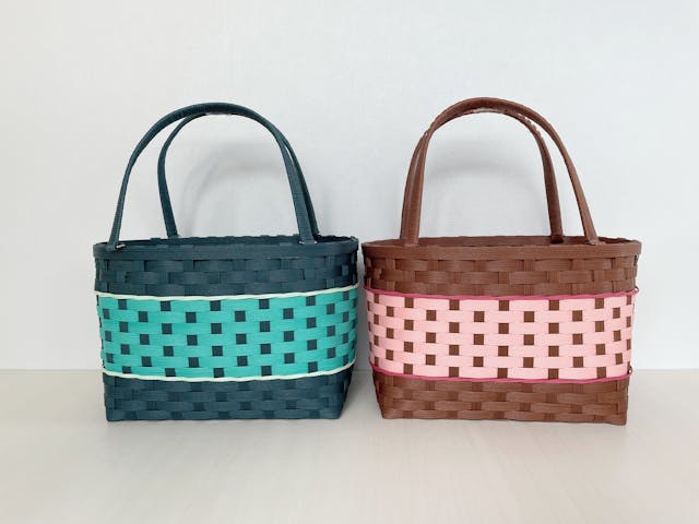楽しく作って使える大きめかごバッグのイメージ画像
