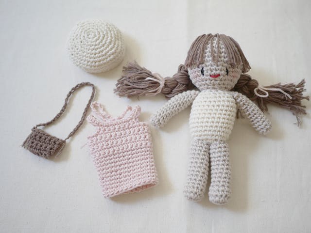 3つの着せ替え小物とドール作りに挑戦のイメージ画像