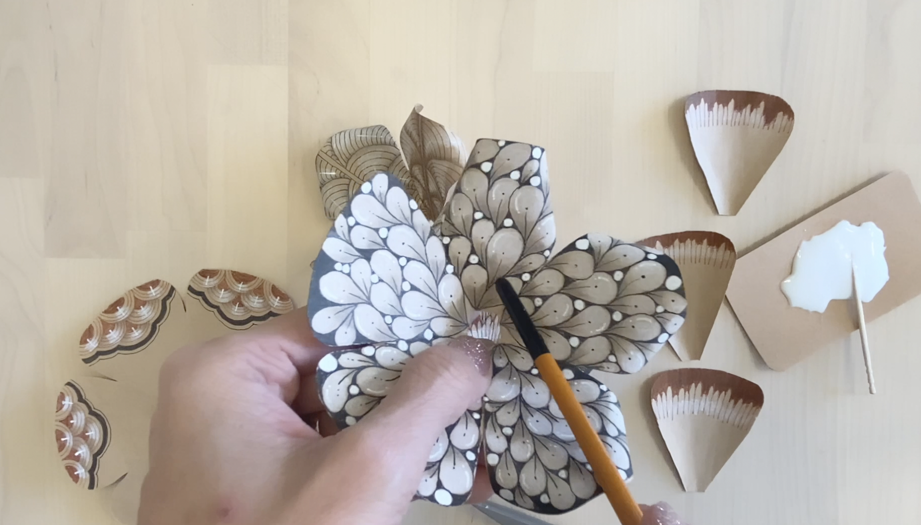 立体作品に仕上げる、ゼンタングル®︎講座の紹介画像4