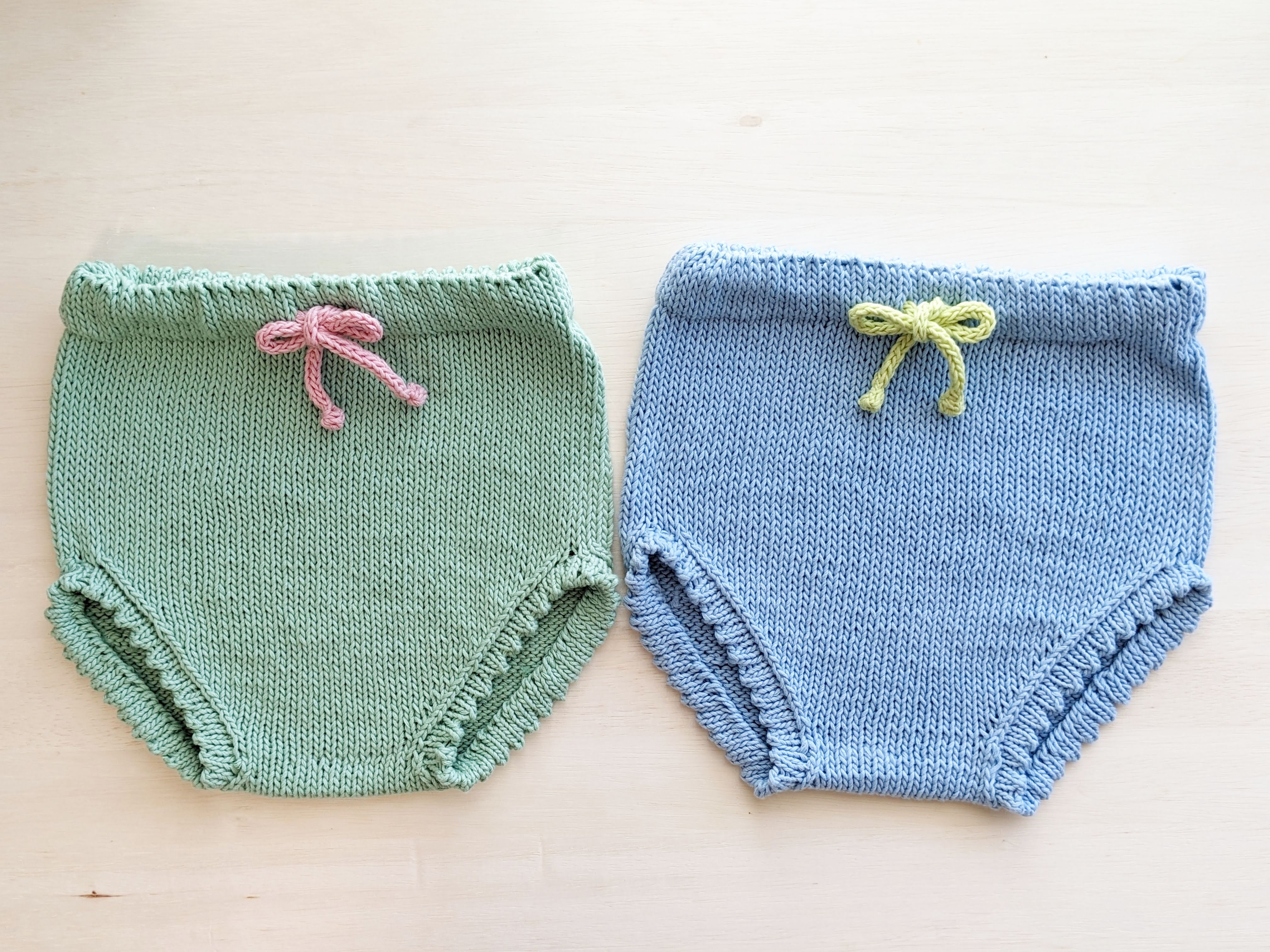 棒針編みで作る、ベビーニットの編み物講座 ~ baby bonnet & bloomers ~の紹介画像6