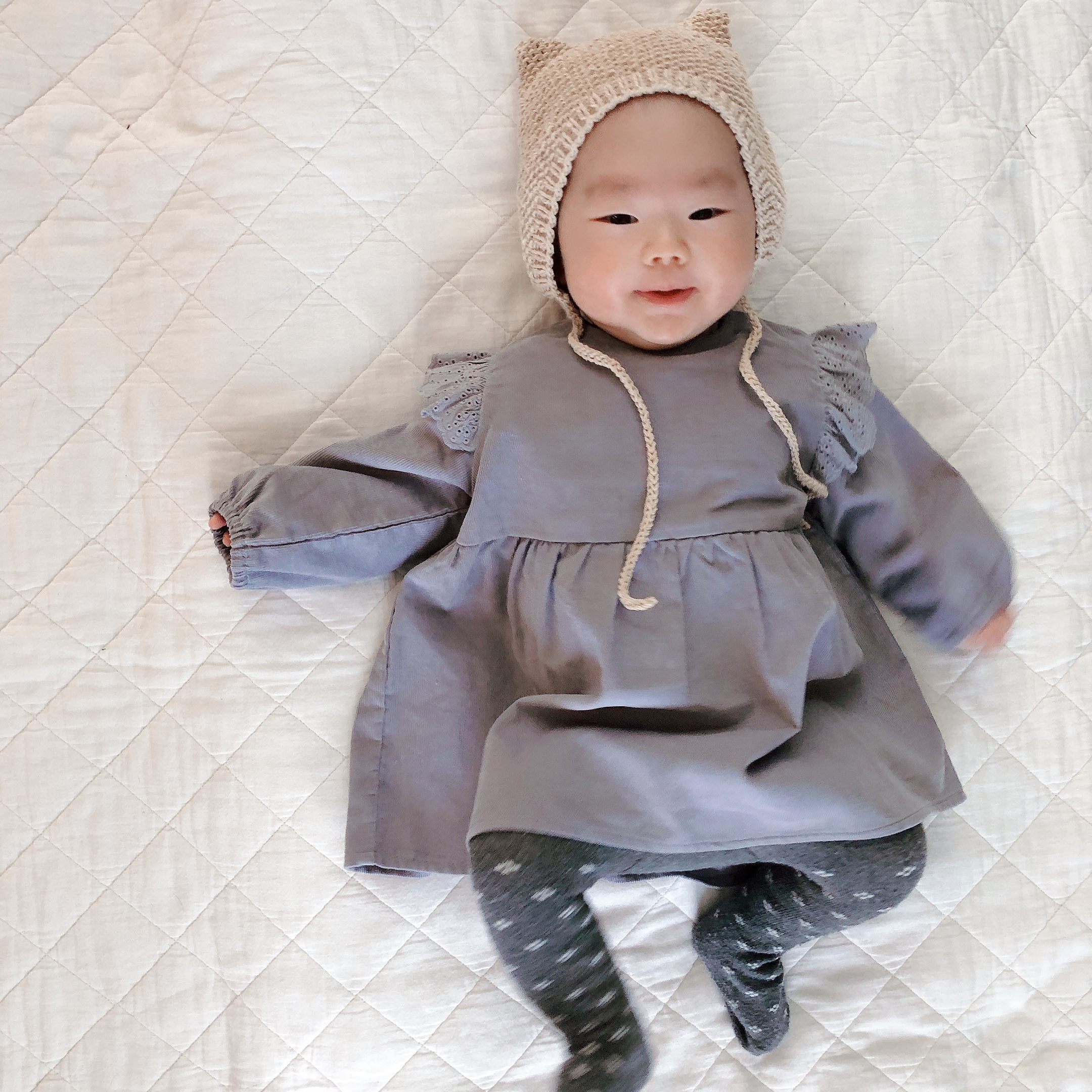 棒針で編む〜赤ちゃんに編んであげたいねこさんボンネット講座の紹介画像4