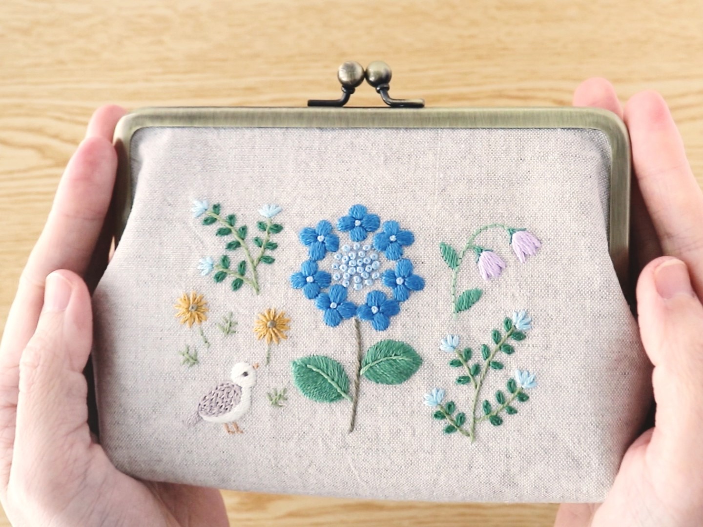 草花刺繍のニードルブック・がま口ポーチ講座の紹介画像2