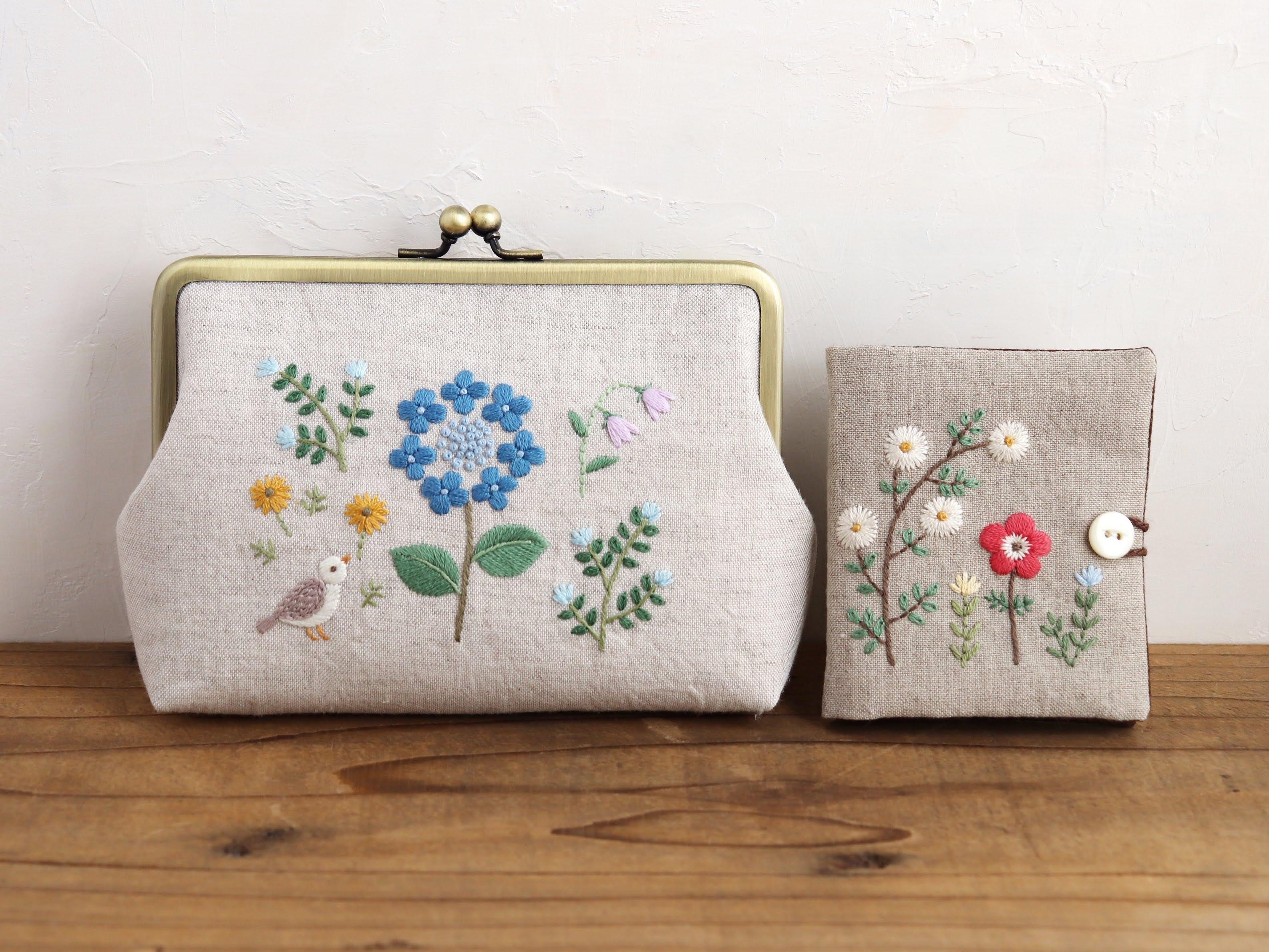 草花刺繍のニードルブック・がま口ポーチ講座の紹介画像6